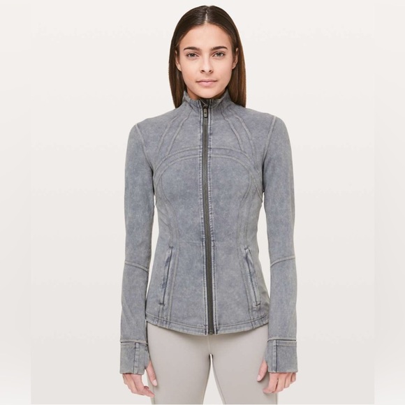 Lululemon Define Jacket Luxtreme Garment Dye Washed Luna Size 4 - Picture 1 of 16